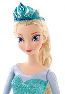 Frozen muñeca Elsa purpurina