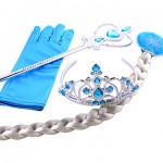 Frozen conjunto de tiara y varita de Elsa con guante y trenza