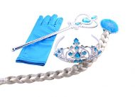 Frozen conjunto de tiara y varita de Elsa con guante y trenza