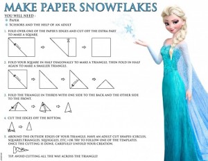 Haz copos de nieve - Todo Frozen