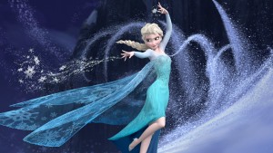 Imagen de Elsa en Frozen lanzando hielo