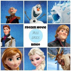 personajes frozen disney bingo